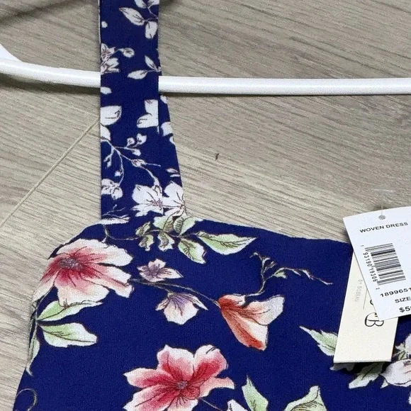 Studio B Summer Dress Blue Long Floral NWT XL - Picture 2 of 13